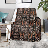 Malo e lelei Tonga Blanket Tongan Ngatu Vintage Brown - Polynesian Pride