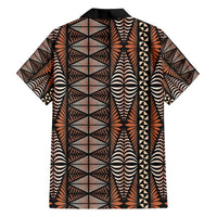Malo e lelei Tonga Family Matching Long Sleeve Bodycon Dress and Hawaiian Shirt Tongan Ngatu Vintage Brown LT14 - Polynesian Pride