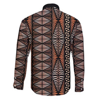 Malo e lelei Tonga Family Matching Tank Maxi Dress and Hawaiian Shirt Tongan Ngatu Vintage Brown LT14 - Polynesian Pride