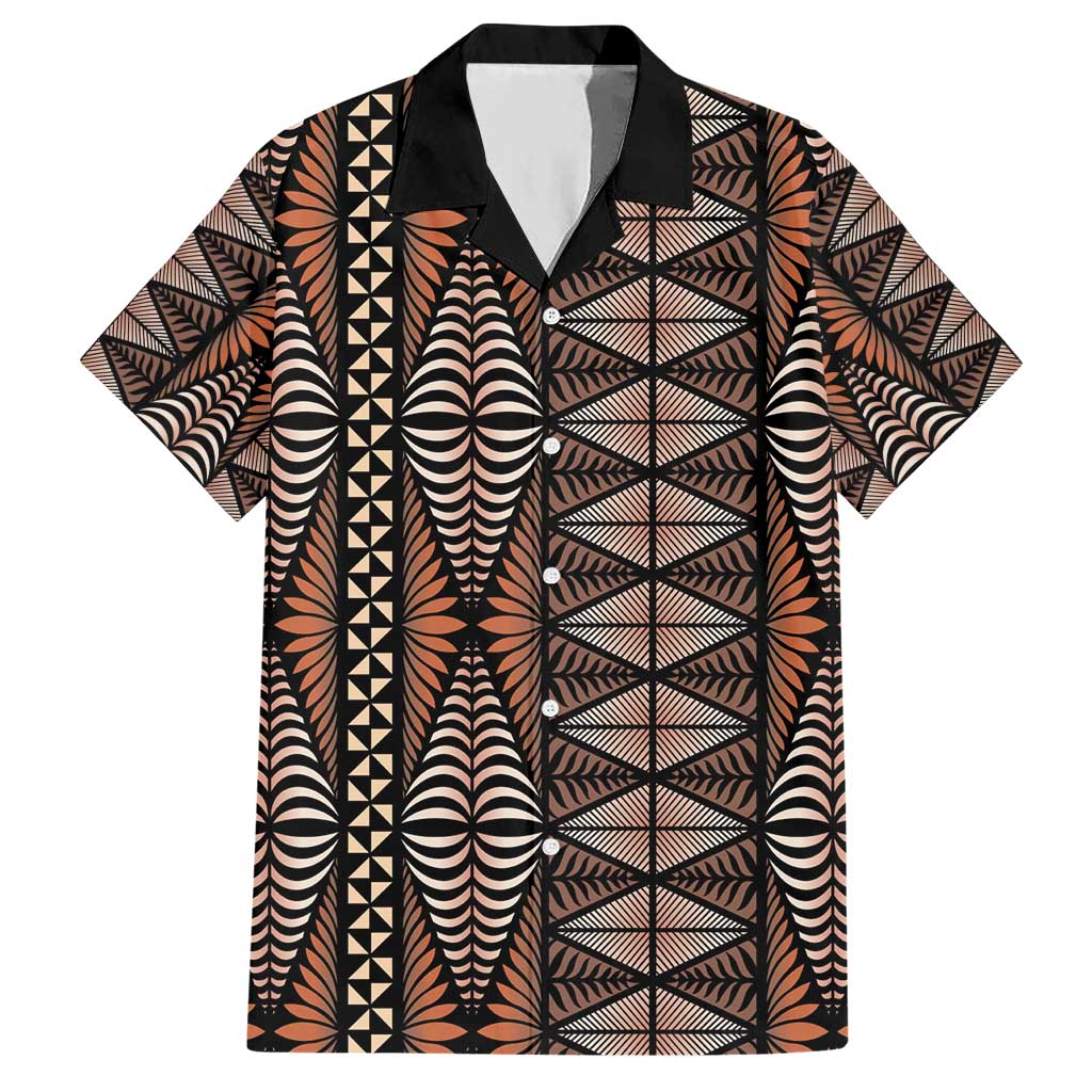 Malo e lelei Tonga Hawaiian Shirt Tongan Ngatu Vintage Brown - Polynesian Pride