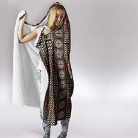 Malo e lelei Tonga Hooded Blanket Tongan Ngatu Vintage Brown - Polynesian Pride