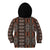 Malo e lelei Tonga Kid Hoodie Tongan Ngatu Vintage Brown - Polynesian Pride