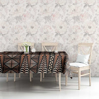 Malo e lelei Tonga Tablecloth Tongan Ngatu Vintage Brown - Polynesian Pride