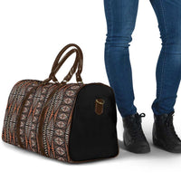 Malo e lelei Tonga Travel Bag Tongan Ngatu Vintage Brown - Polynesian Pride
