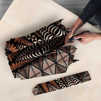 Malo e lelei Tonga Umbrella Tongan Ngatu Vintage Brown - Polynesian Pride