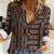 Malo e lelei Tonga Women Casual Shirt Tongan Ngatu Vintage Brown - Polynesian Pride
