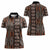 Malo e lelei Tonga Women Polo Shirt Tongan Ngatu Vintage Brown - Polynesian Pride