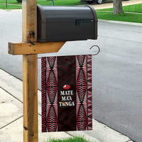 Tonga Rugby Garden Flag 2025 Mate Maa Tonga Ngatu Motif LT14 - Polynesian Pride