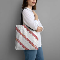 White Sunday Tonga Fakame Tote Bag Tongan Ngatu Heilala Lei - Polynesian Pride