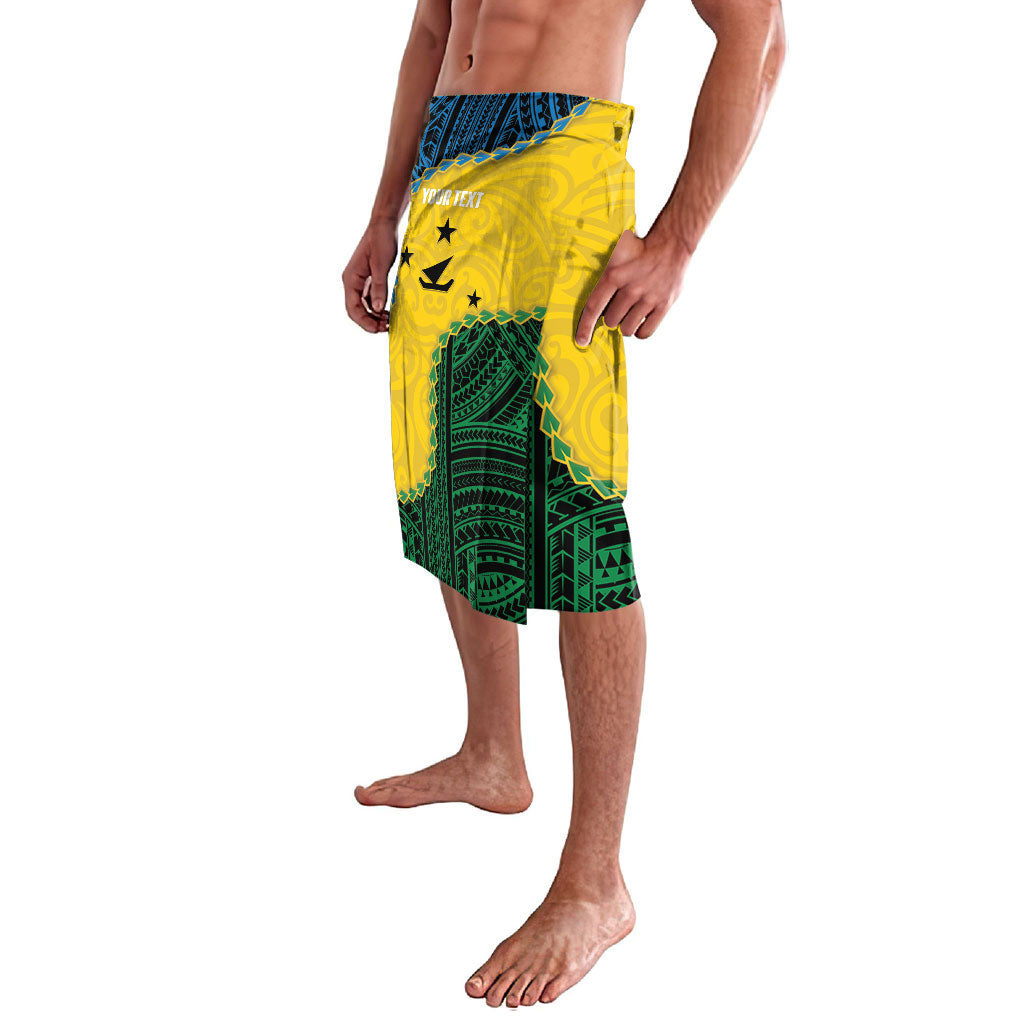 Personalised Malampa Province Vanuatu Lavalava Map With Polynesian Pattern LT14 - Polynesian Pride
