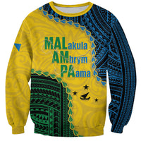 Personalised Malampa Province Vanuatu Sweatshirt Map With Polynesian Pattern LT14 Unisex Multicolor - Polynesian Pride
