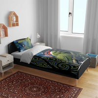 New Zealand Christmas Bedding Set Cute Kakapo Meri Kirihimete Maori Koru LT14 - Polynesian Pride