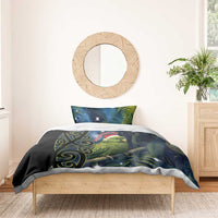 New Zealand Christmas Bedding Set Cute Kakapo Meri Kirihimete Maori Koru LT14 - Polynesian Pride
