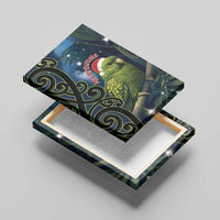 New Zealand Christmas Canvas Wall Art Cute Kakapo Meri Kirihimete Maori Koru LT14 - Polynesian Pride