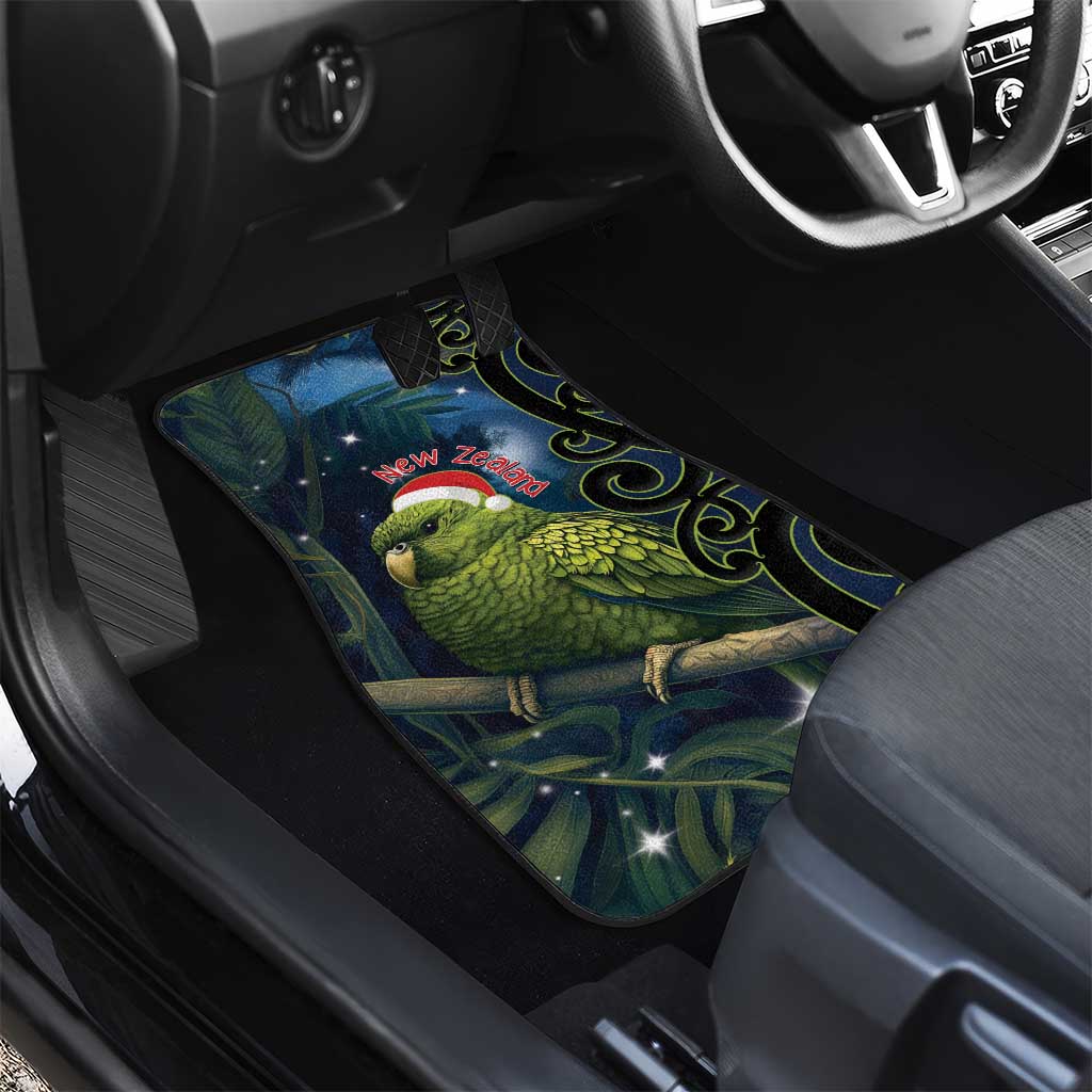 New Zealand Christmas Car Mats Cute Kakapo Meri Kirihimete Maori Koru LT14 - Polynesian Pride