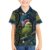 New Zealand Christmas Hawaiian Shirt Cute Kakapo Meri Kirihimete Maori Koru LT14 - Polynesian Pride