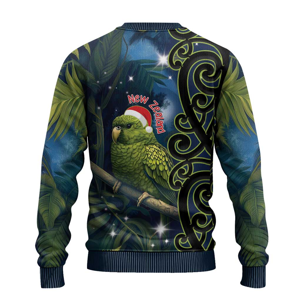 New Zealand Christmas Ugly Christmas Sweater Cute Kakapo Meri Kirihimete Maori Koru LT14 - Polynesian Pride