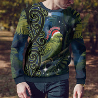 New Zealand Christmas Ugly Christmas Sweater Cute Kakapo Meri Kirihimete Maori Koru LT14 - Polynesian Pride