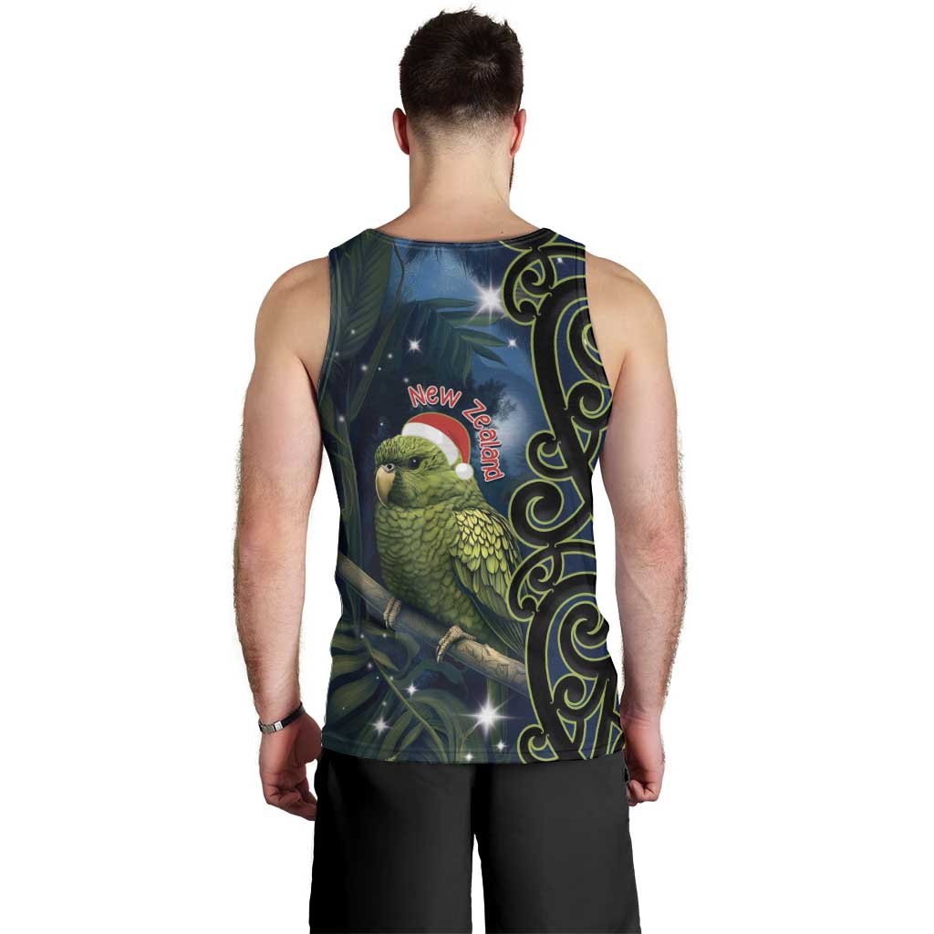 New Zealand Christmas Men Tank Top Cute Kakapo Meri Kirihimete Maori Koru LT14 - Polynesian Pride