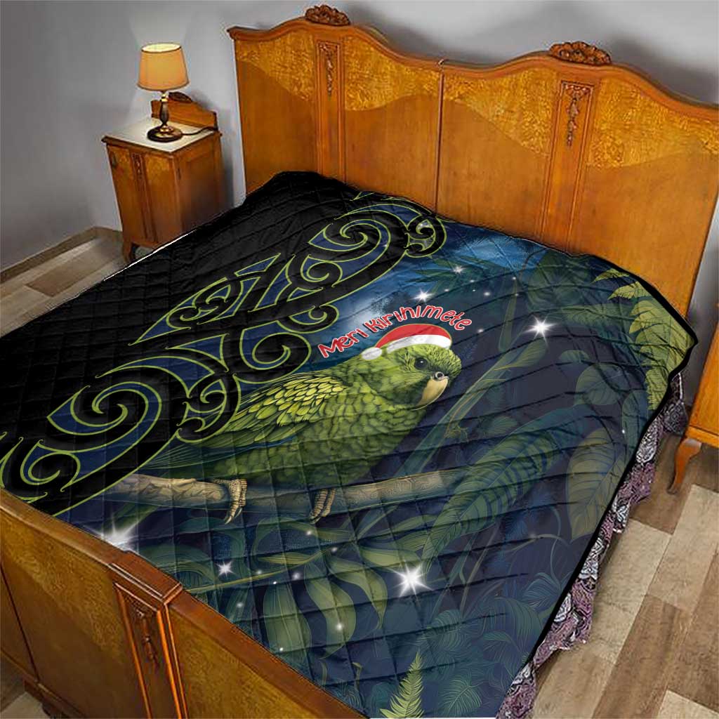 New Zealand Christmas Quilt Cute Kakapo Meri Kirihimete Maori Koru LT14 - Polynesian Pride
