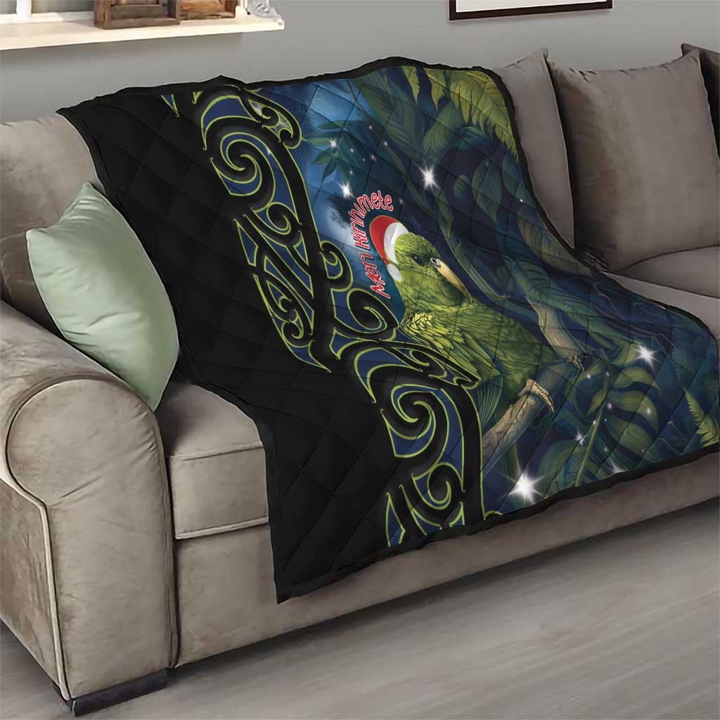 New Zealand Christmas Quilt Cute Kakapo Meri Kirihimete Maori Koru LT14 - Polynesian Pride