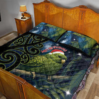 New Zealand Christmas Quilt Bed Set Cute Kakapo Meri Kirihimete Maori Koru LT14 - Polynesian Pride