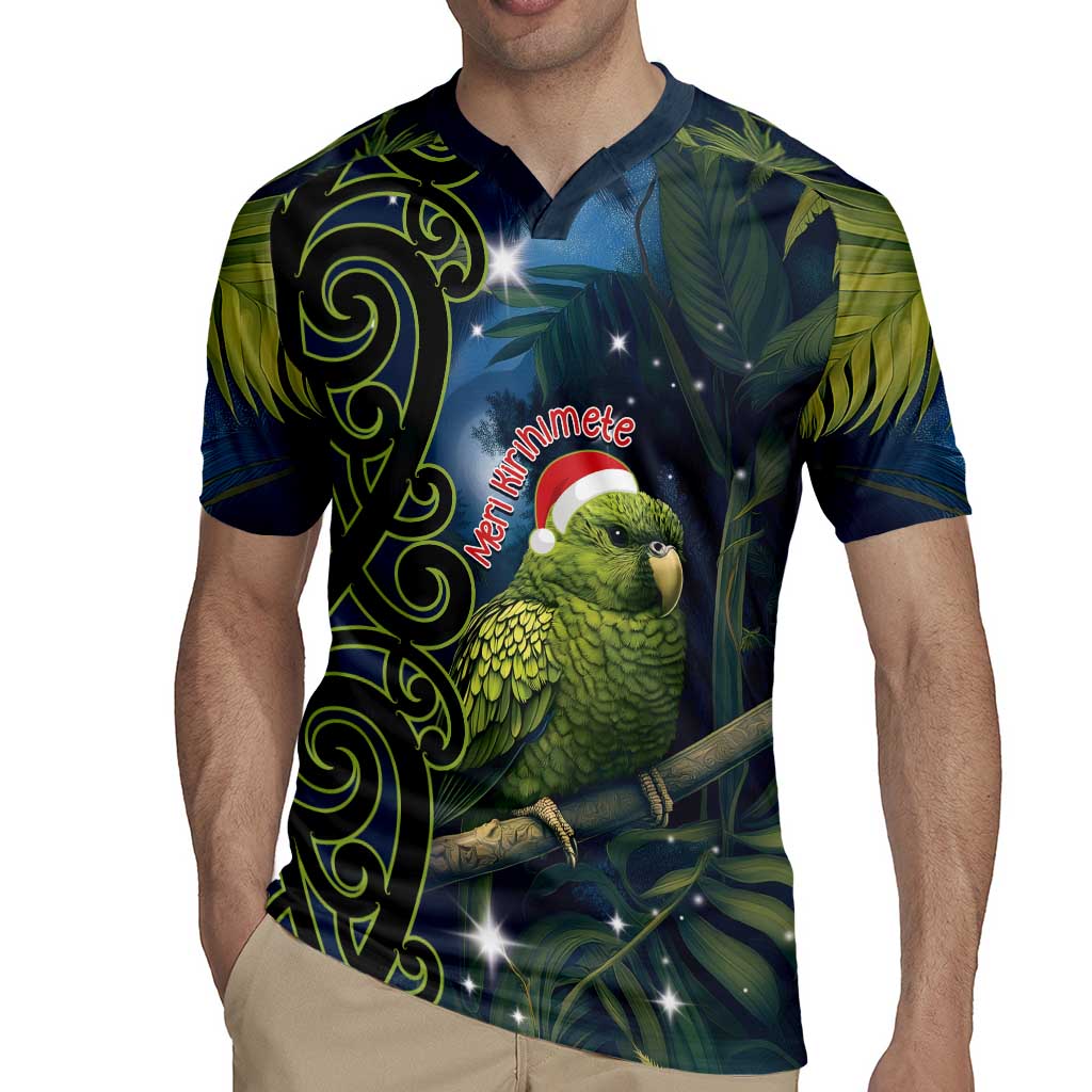 New Zealand Christmas Rugby Jersey Cute Kakapo Meri Kirihimete Maori Koru LT14 - Polynesian Pride