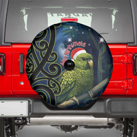 New Zealand Christmas Spare Tire Cover Cute Kakapo Meri Kirihimete Maori Koru LT14 - Polynesian Pride