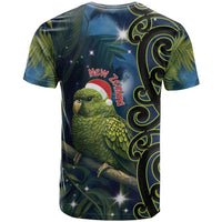 New Zealand Christmas T Shirt Cute Kakapo Meri Kirihimete Maori Koru LT14 - Polynesian Pride
