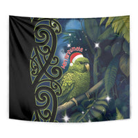 New Zealand Christmas Tapestry Cute Kakapo Meri Kirihimete Maori Koru LT14 - Polynesian Pride
