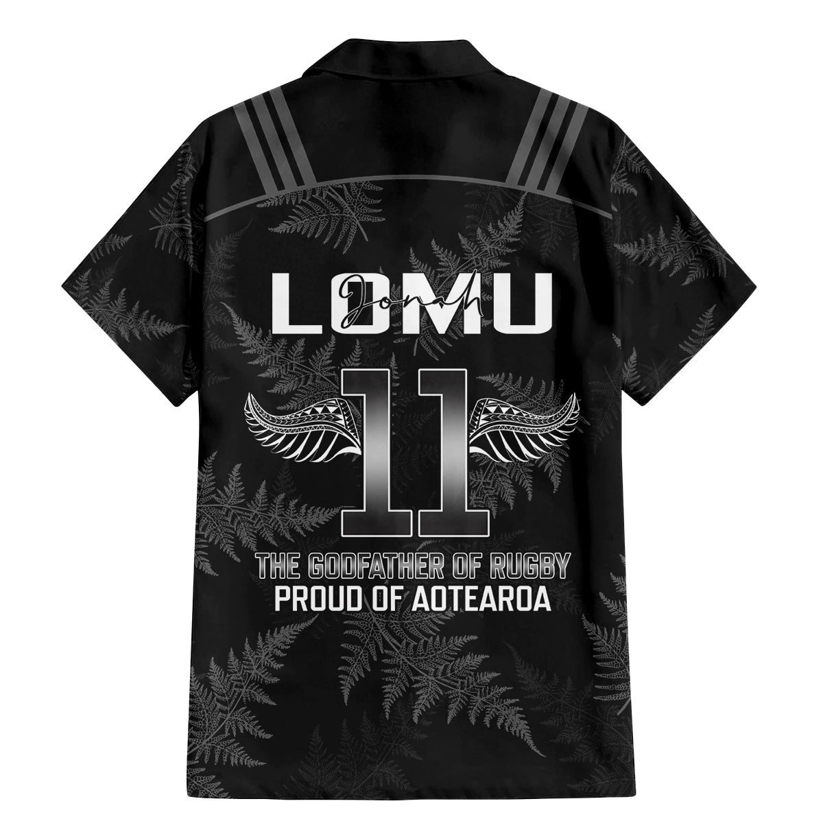 New Zealand Silver Fern Rugby Family Matching Mermaid Dress and Hawaiian Shirt Aotearoa Godfather Proud Gone But Never Forgotten LT14 - Polynesian Pride