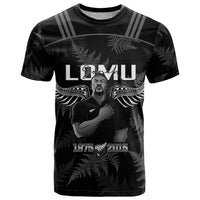 New Zealand Silver Fern Rugby T Shirt Aotearoa Godfather Proud Gone But Never Forgotten LT14 Black - Polynesian Pride