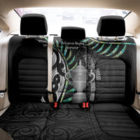 Personalised New Zealand Silver Fern Rugby Back Car Seat Cover Paua Shell With Champions Trophy History NZ Forever LT14 - Polynesian Pride