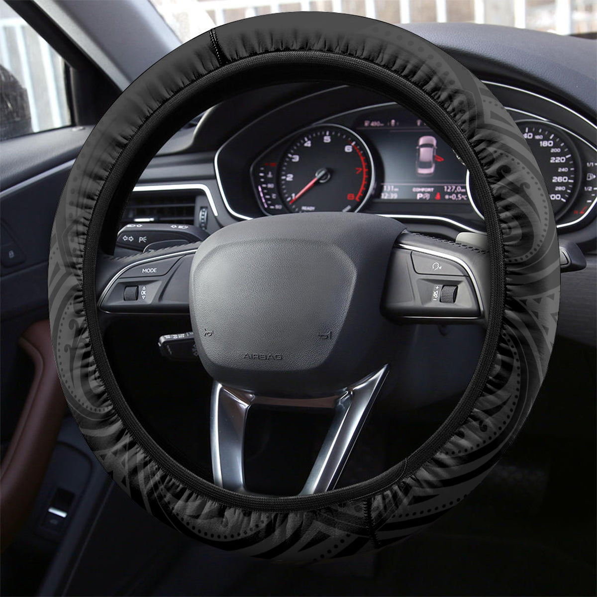 New Zealand Silver Fern Rugby Steering Wheel Cover Paua Shell With Champions Trophy History NZ Forever LT14 - Polynesian Pride