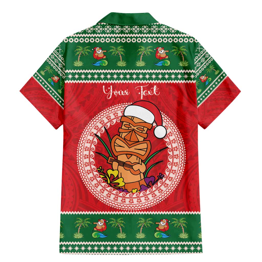 Personalized Hawaii Christmas Family Matching Mermaid Dress and Hawaiian Shirt Tiki Santa Mele Kalikimaka LT14 - Polynesian Pride