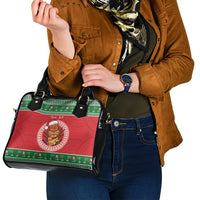 Personalized Hawaii Christmas Shoulder Handbag Tiki Santa Mele Kalikimaka LT14 - Polynesian Pride