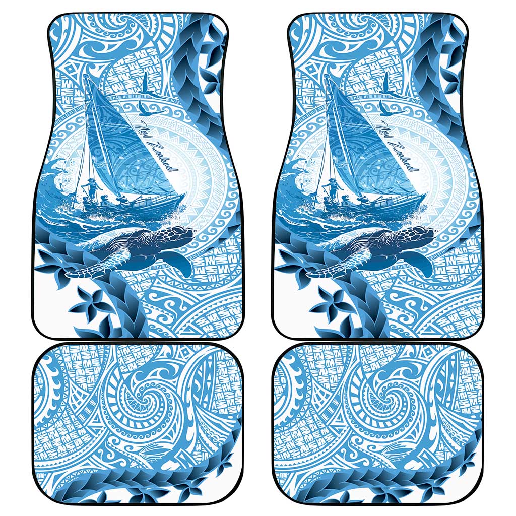 New Zealand Sailing Car Mats Aotearoa Yacht Racing - Born To Sail LT14 - Polynesian Pride