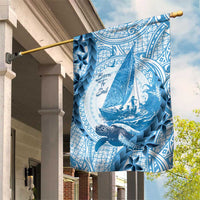 New Zealand Sailing Garden Flag Aotearoa Yacht Racing - Born To Sail LT14 House Flag Blue - Polynesian Pride