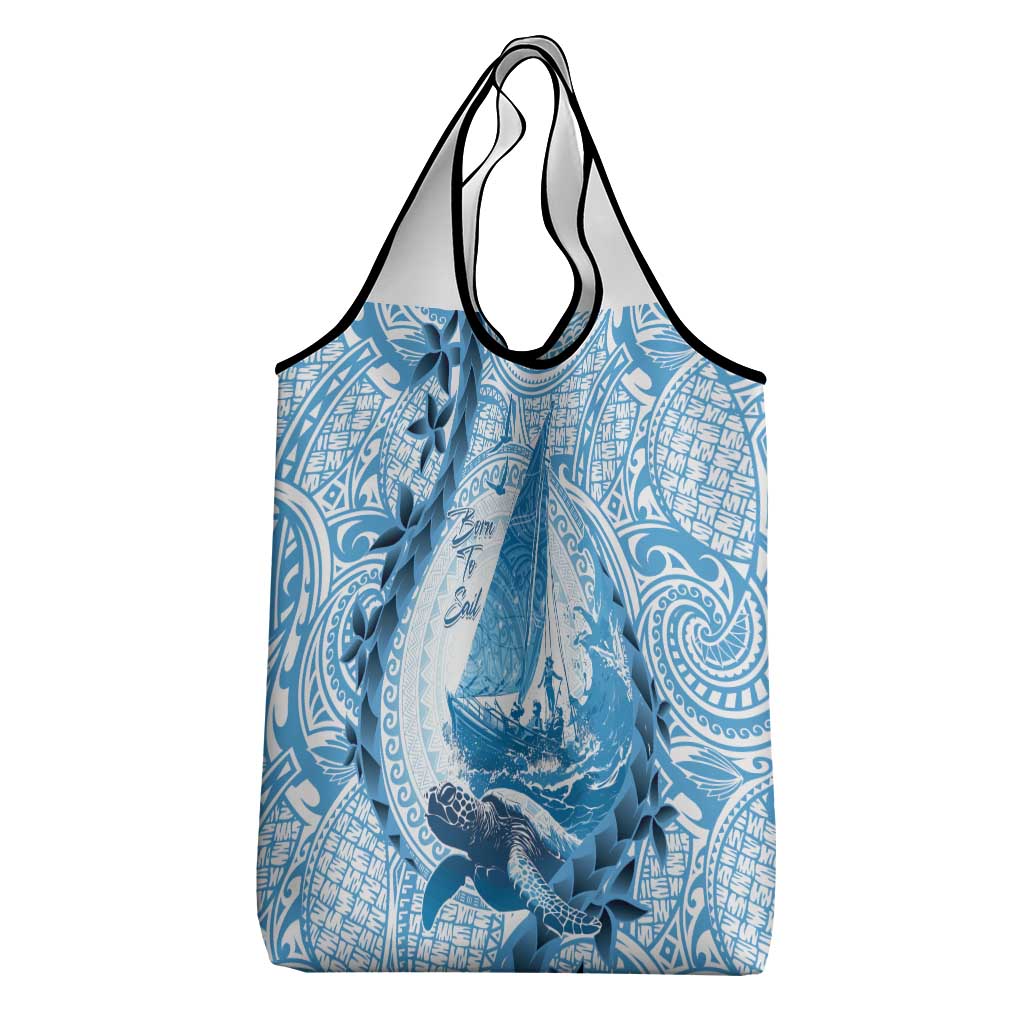 New Zealand Saling Grocery Bag Aotearoa Yacht Racing - Born To Sail LT14 - Polynesian Pride