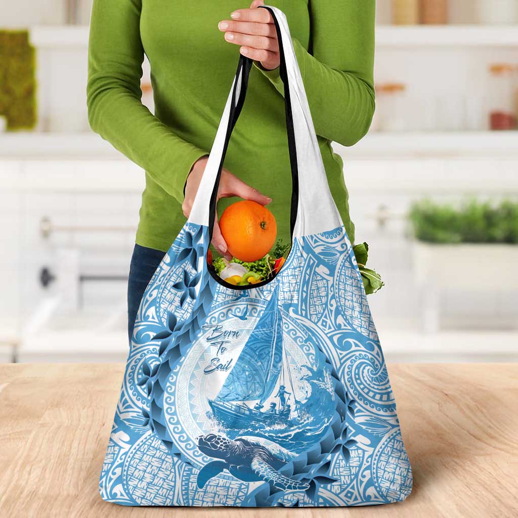 New Zealand Saling Grocery Bag Aotearoa Yacht Racing - Born To Sail LT14 - Polynesian Pride