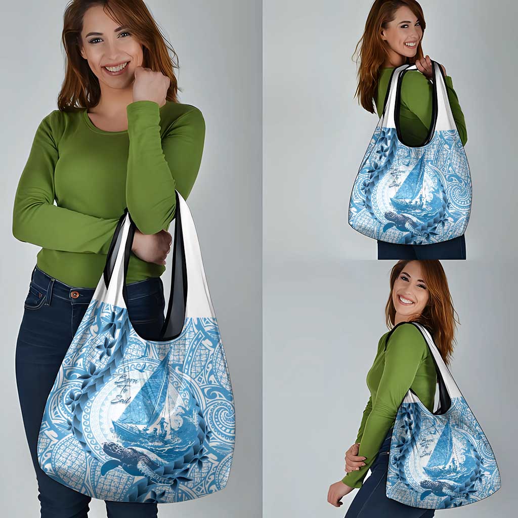 New Zealand Saling Grocery Bag Aotearoa Yacht Racing - Born To Sail LT14 - Polynesian Pride