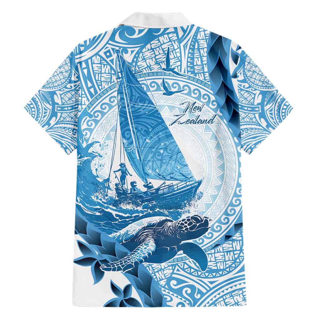New Zealand Sailing Hawaiian Shirt Aotearoa Yacht Racing - Born To Sail LT14 - Polynesian Pride