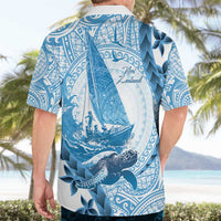 New Zealand Sailing Hawaiian Shirt Aotearoa Yacht Racing - Born To Sail LT14 - Polynesian Pride
