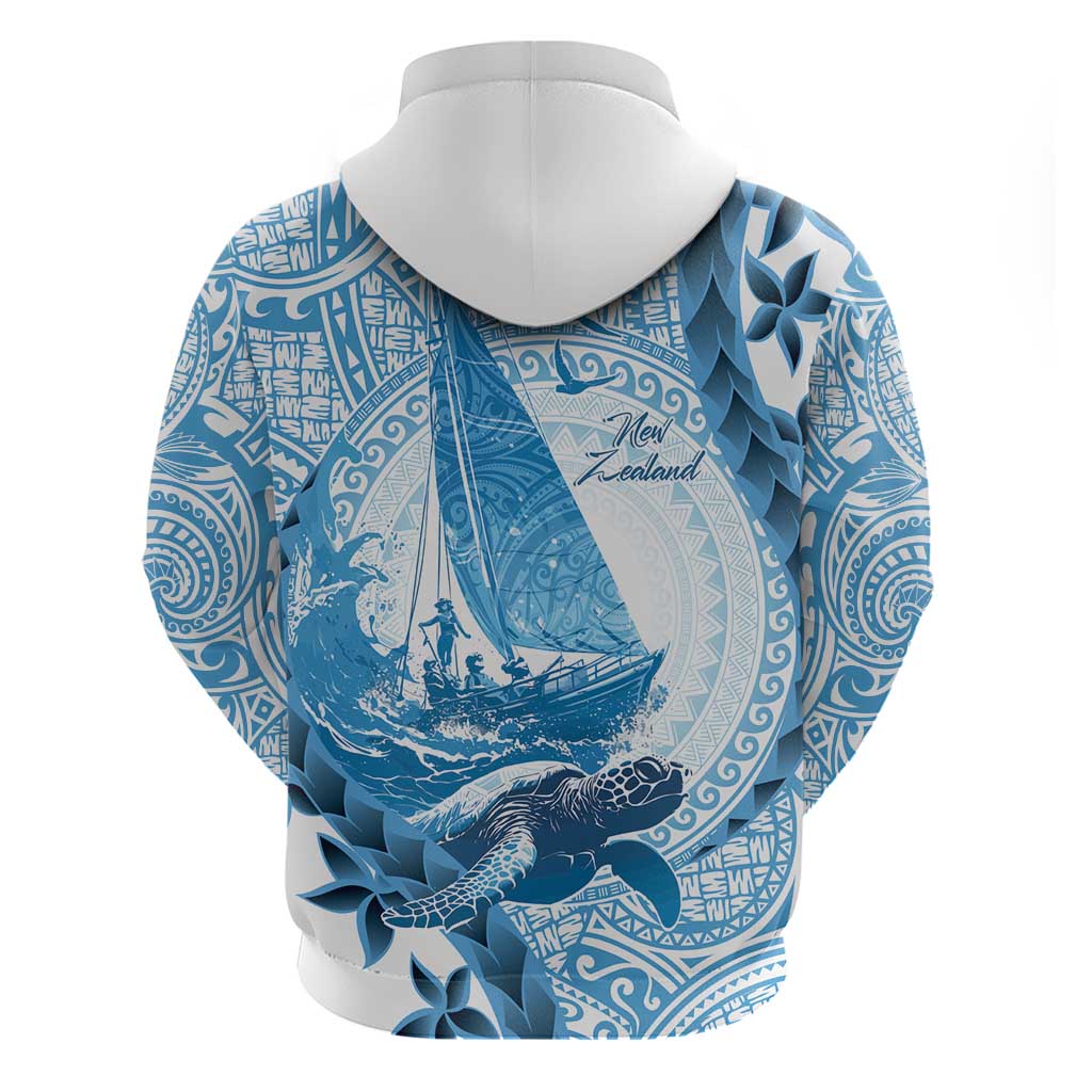 New Zealand Sailing Hoodie Aotearoa Yacht Racing - Born To Sail LT14 - Polynesian Pride