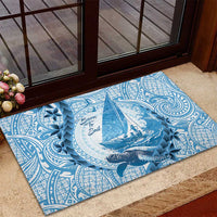 New Zealand Saling Rubber Doormat Aotearoa Yacht Racing - Born To Sail