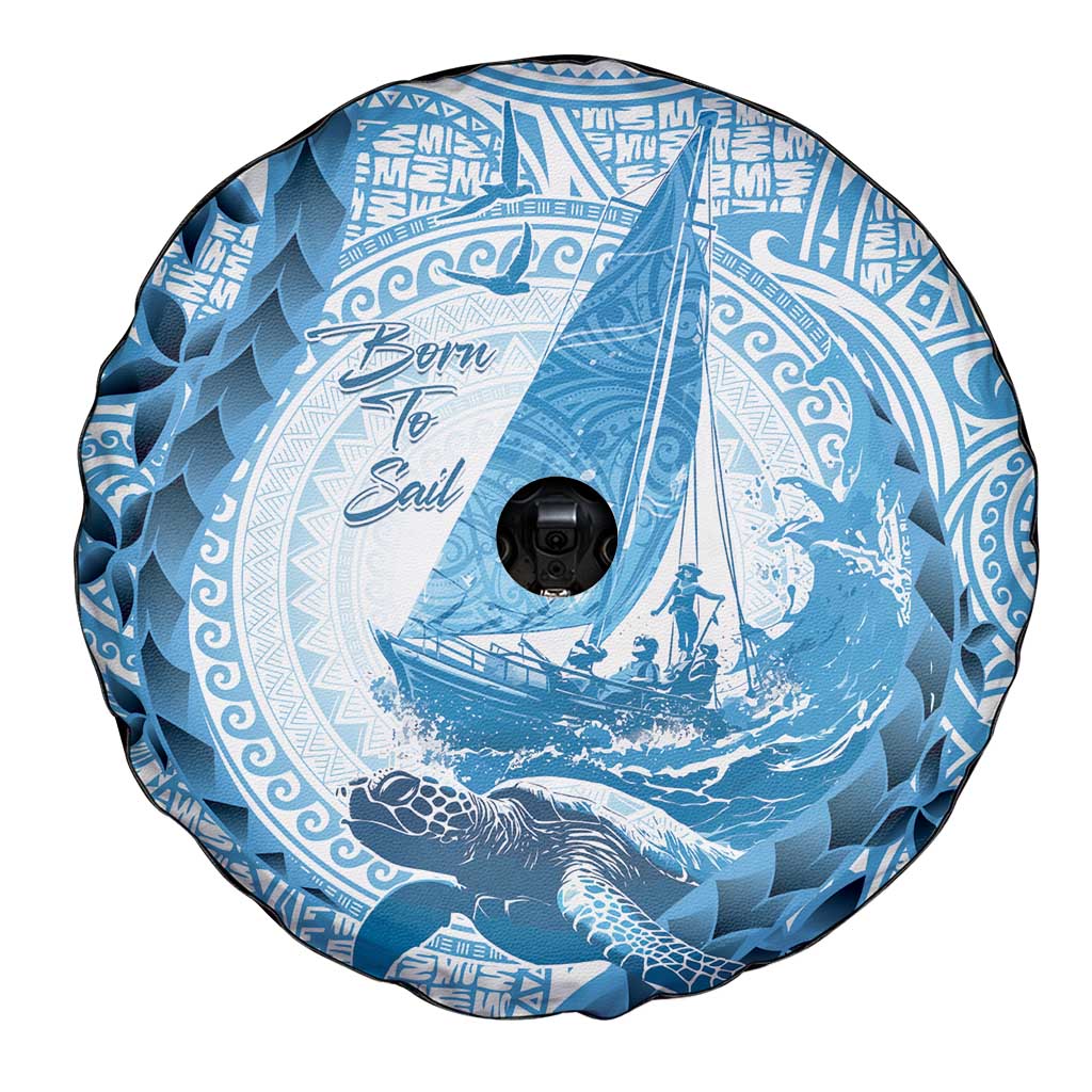 New Zealand Sailing Spare Tire Cover Aotearoa Yacht Racing - Born To Sail LT14 - Polynesian Pride