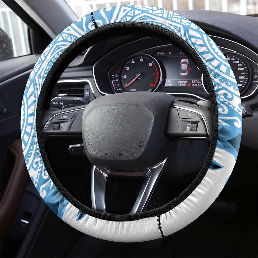 New Zealand Sailing Steering Wheel Cover Aotearoa Yacht Racing - Born To Sail LT14 - Polynesian Pride