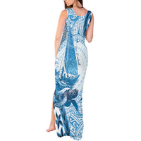 New Zealand Sailing Tank Maxi Dress Aotearoa Yacht Racing - Born To Sail LT14 - Polynesian Pride