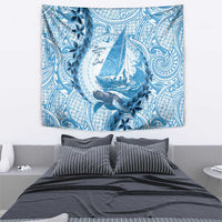 New Zealand Sailing Tapestry Aotearoa Yacht Racing - Born To Sail LT14 - Polynesian Pride
