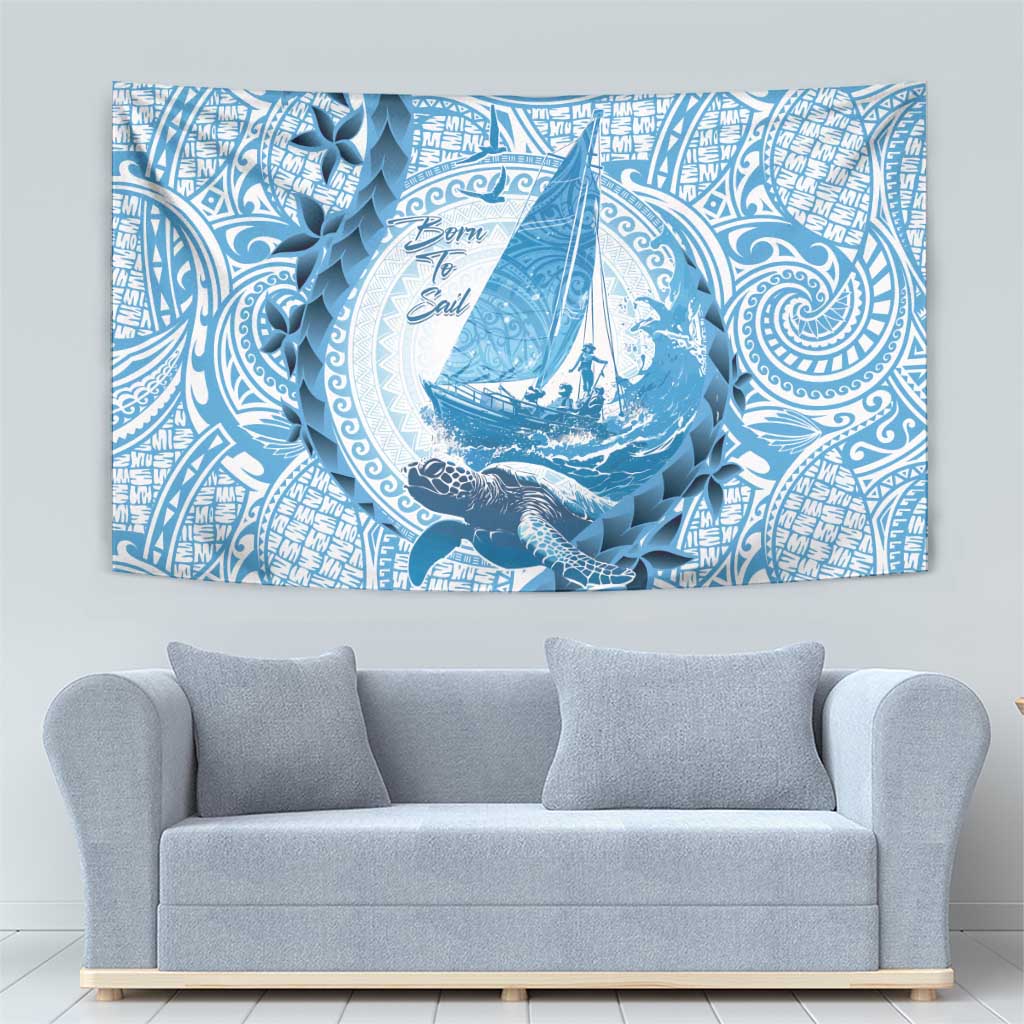 New Zealand Sailing Tapestry Aotearoa Yacht Racing - Born To Sail LT14 - Polynesian Pride